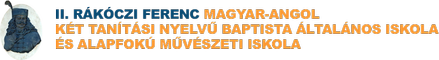 II. Rákóczi Ferenc Magyar-Angol Két Tanítási Nyelvű Baptista Általános Iskola és Alapfokú Művészeti iskola logo
