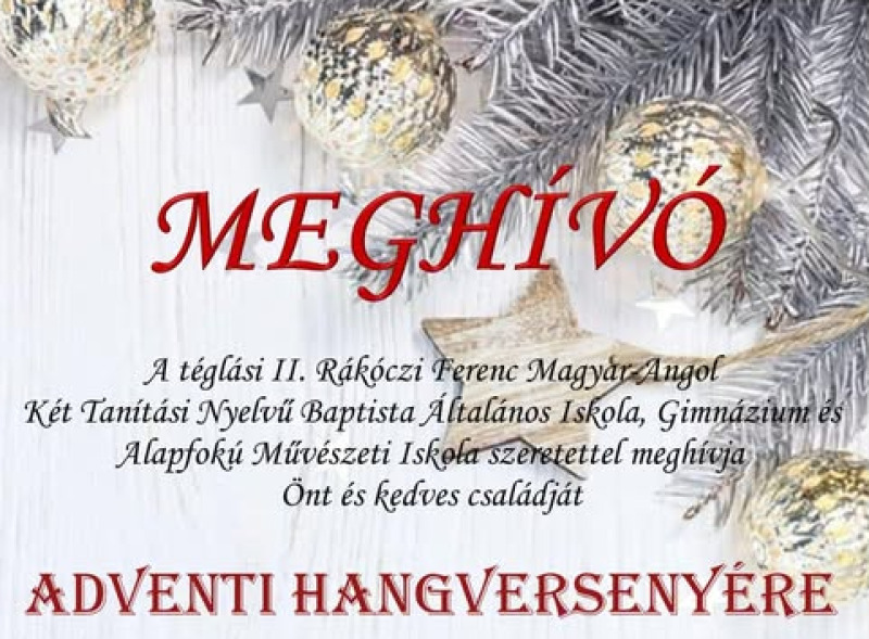 Adventi hangverseny 2025