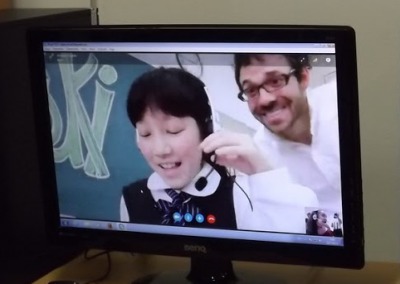Közös skype a japán Akatsuki iskolával